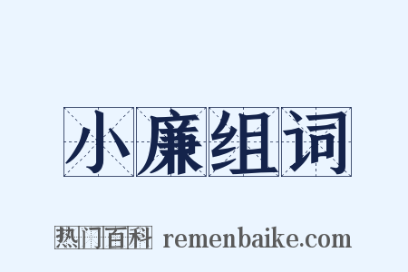 小廉组词是什么意思的图片